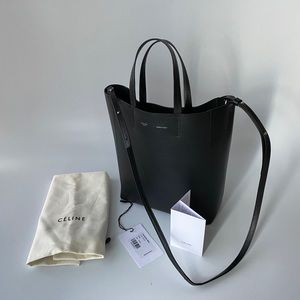 Céline Cabas tote, small, black